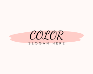 Skincare - Feminine Watercolor Cursive logo design