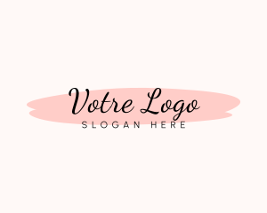 Watercolor - Feminine Watercolor Cursive logo design