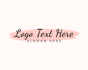 Clothing - Feminine Watercolor Cursive logo design