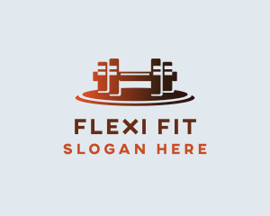 Gym Fitness Dumbbell logo design