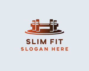 Gym Fitness Dumbbell logo design