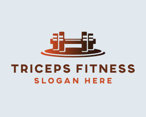 Gym Fitness Dumbbell logo design