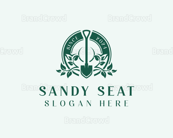 Plant Shovel Landscaping Logo