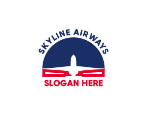 Aviation Airplane Airport logo design