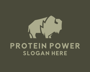 Protein - Wild Bison Farming logo design