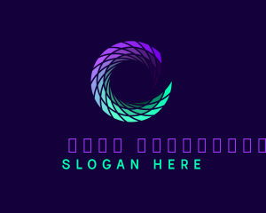 Modern - Futuristic Letter C Software logo design