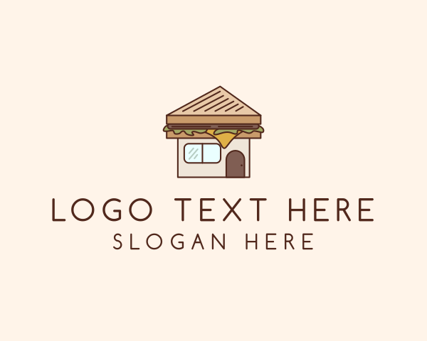 Hub - Sandwich Snack House logo design