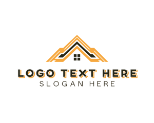Roof - Realty Roofing Builder logo design