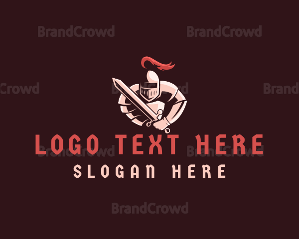 Medieval Knight Soldier Logo