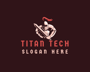 Titan - Medieval Knight Soldier logo design