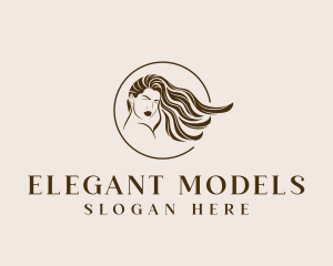 Modeling - Beauty Model Hair logo design