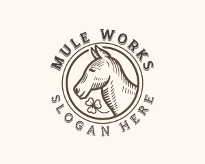 Mule - Donkey Farm Ranch logo design