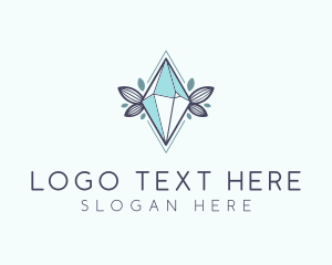 Precious Stone - Eco Crystal Gem logo design