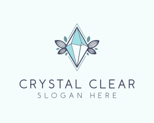 Crystal - Eco Crystal Gem logo design