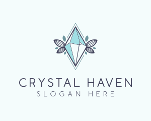 Eco Crystal Gem logo design