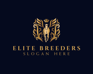 Elegant Pegasus Horse logo design