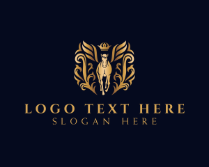 Classy - Elegant Pegasus Horse logo design