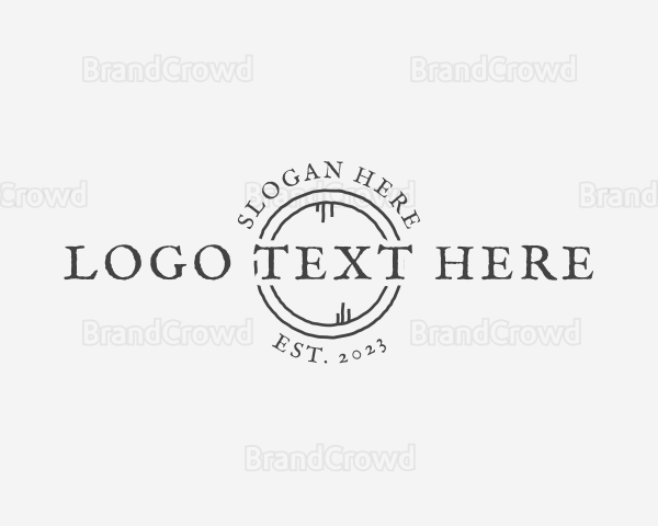 Rustic Chalk Scribble Logo