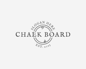 Rustic Chalk Scribble logo design