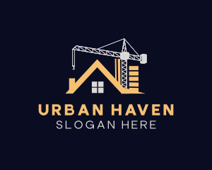 House Crane Construction logo design