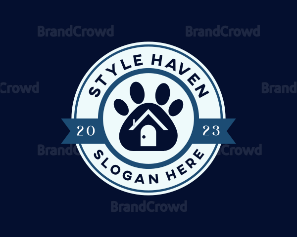 Animal Paw Shelter Logo
