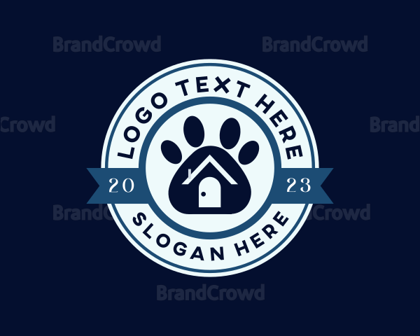 Animal Paw Shelter Logo