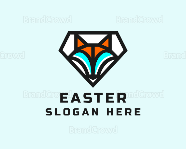 Diamond Fox Veterinary Logo