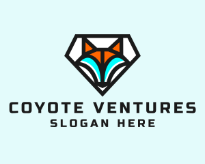 Diamond Fox Veterinary  logo design