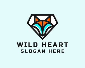 Diamond Fox Veterinary  logo design