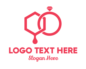 Loyalty - Bride & Groom Wedding Marriage Rings logo design