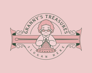 Grandmother - Grandmother Handmade Knitting logo design