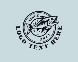 Trout - Saltwater Marine Fishing logo design
