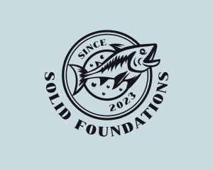 Fishport - Saltwater Marine Fishing logo design