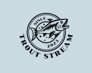 Trout - Saltwater Marine Fishing logo design