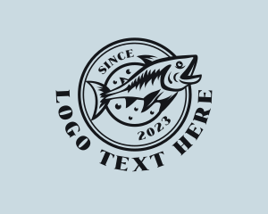 Saltwater Marine Fishing logo design