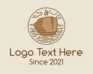 Beverage - Coffee Cafe Seaside Ship logo design