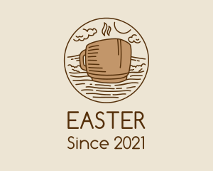 Tourism - Coffee Cafe Seaside Ship logo design