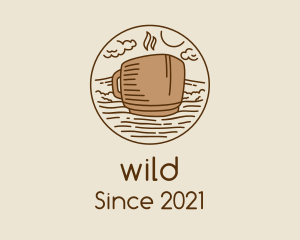 Cappuccino - Coffee Cafe Seaside Ship logo design