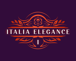 Elegant Floral Boutique logo design