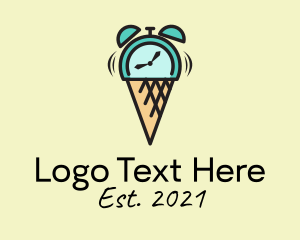 Gelato - Ice Cream Time logo design