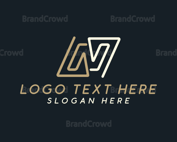 Courier Logistics Forwarding Letter N Logo