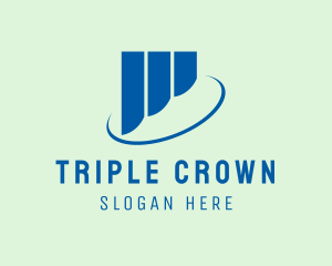 Three - Modern Investor Shape logo design