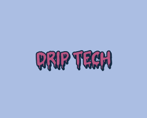 Dripping - Paint Dripping Graffiti logo design