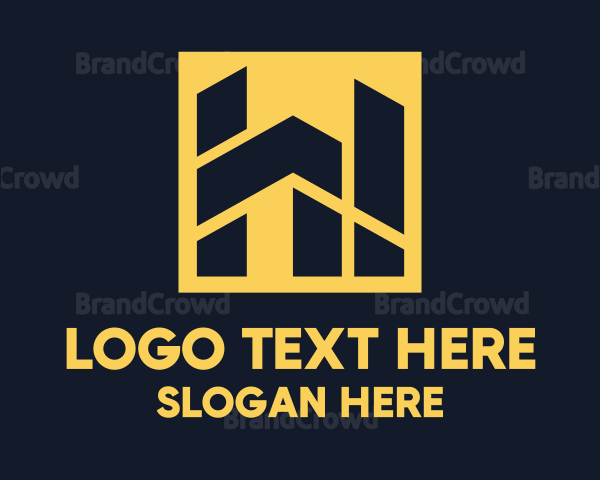 Yellow Abstract Property Logo