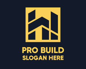 Yellow Abstract Property  logo design