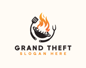 Roast - Flame Grill Restaurant logo design