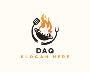 Grill - Flame Grill Restaurant logo design