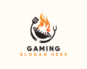 Cooking - Flame Grill Restaurant logo design