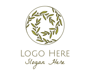 Arborist - Green Olives Circle logo design