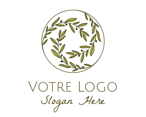 Branch - Green Olives Circle logo design